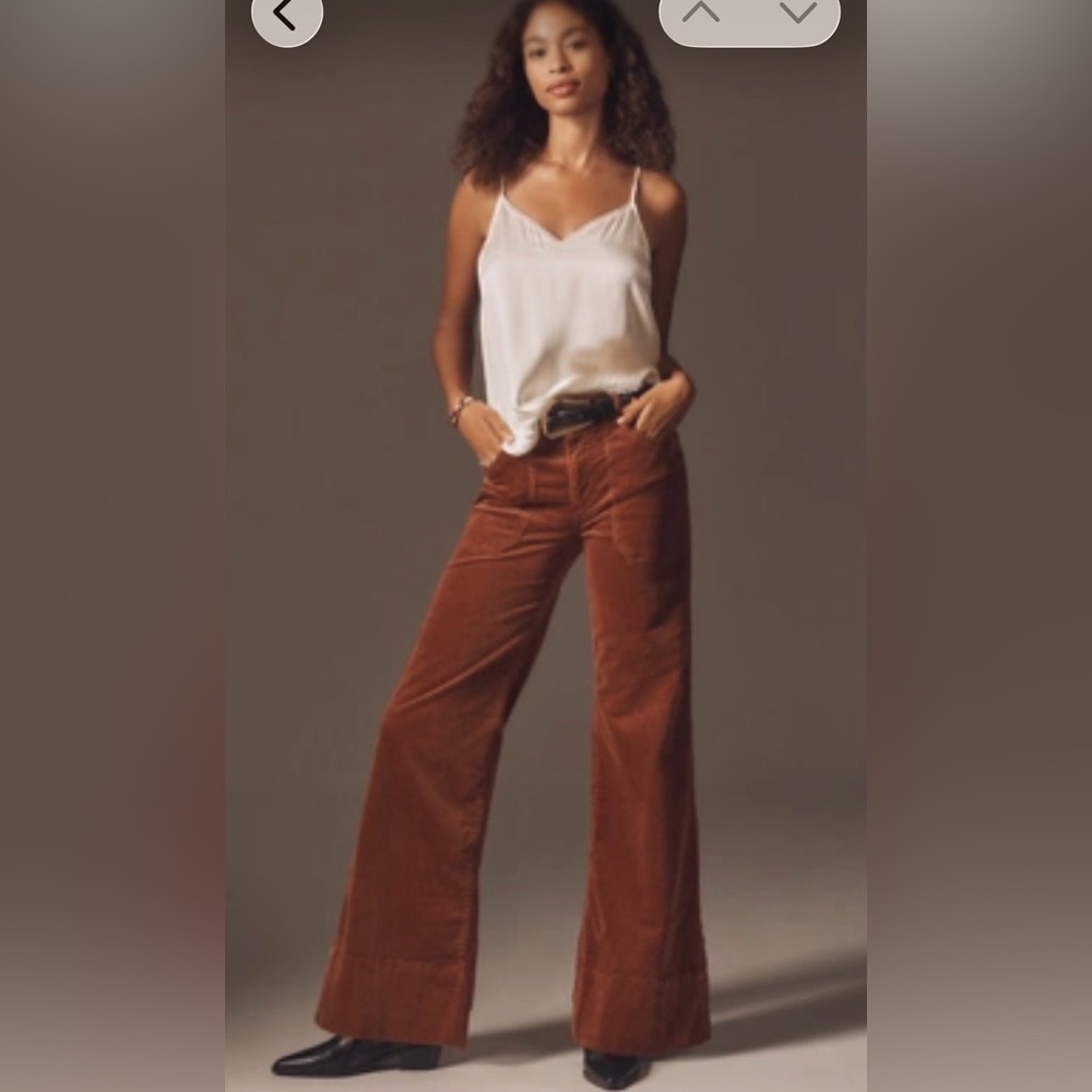 Pilcro Rust Corduroy Pants